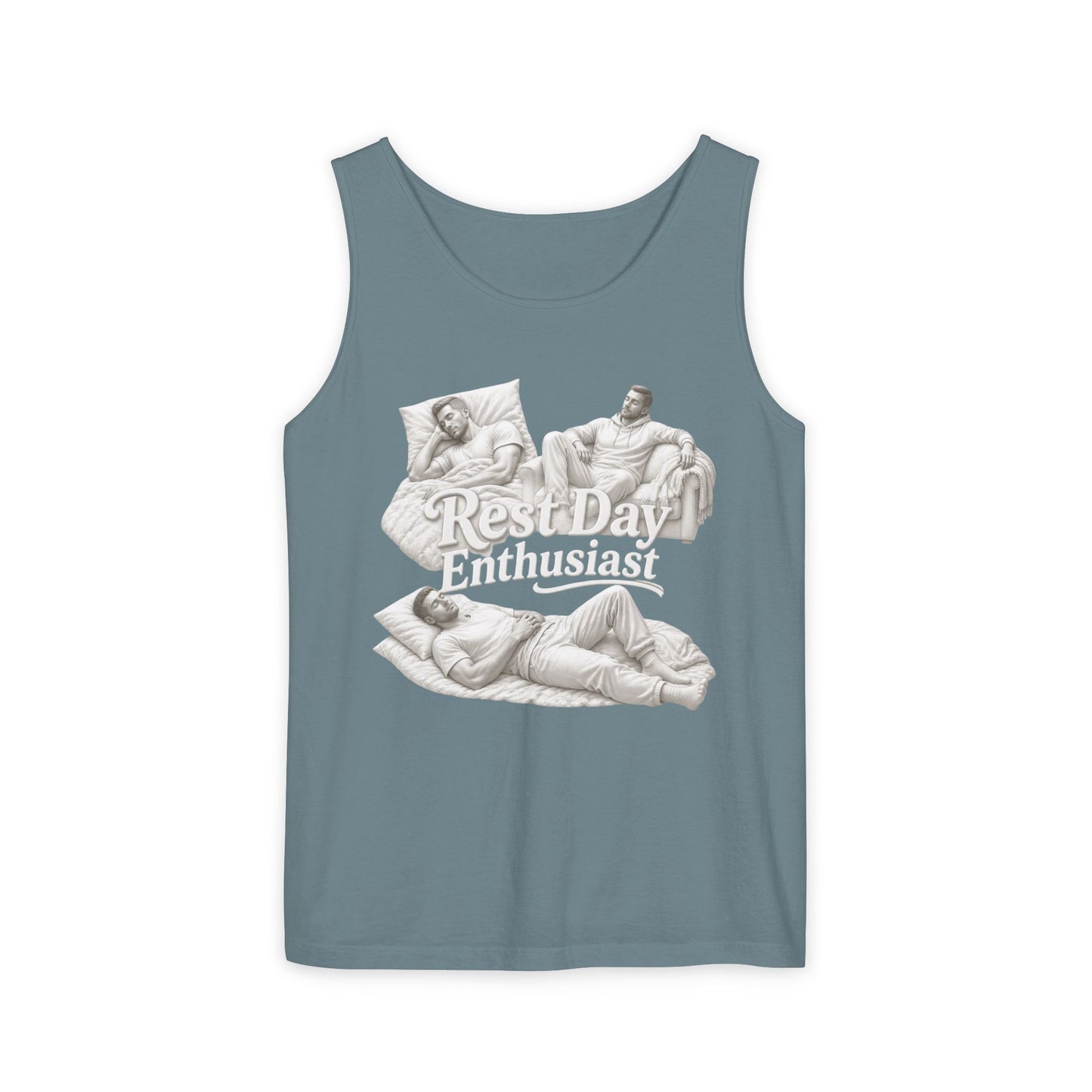 "Rest Day Enthusiast" - Muscle Tank Top