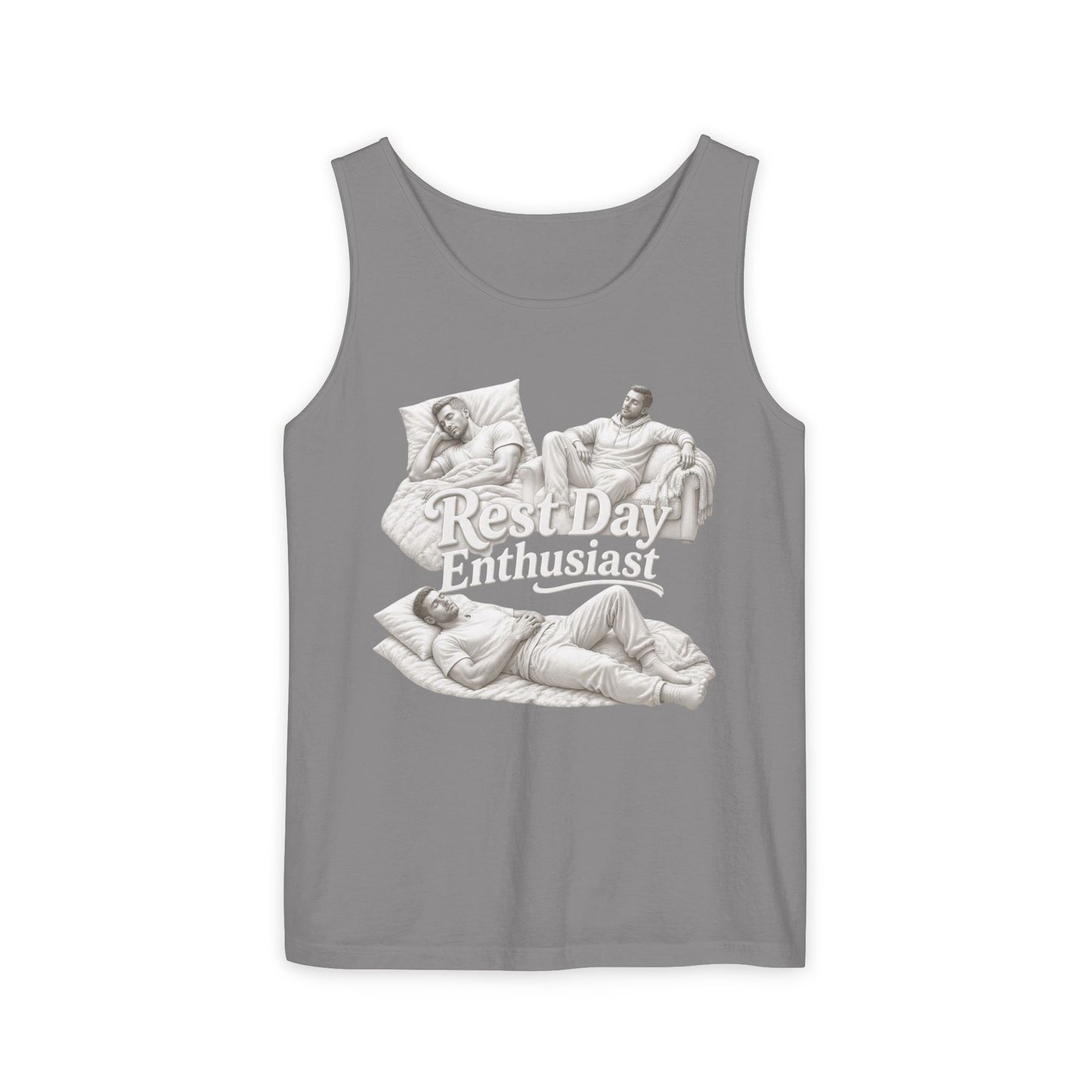 "Rest Day Enthusiast" - Muscle Tank Top